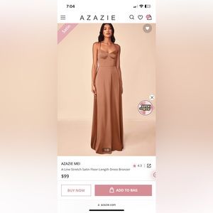 Azazie Bronzer Dress Style Mei